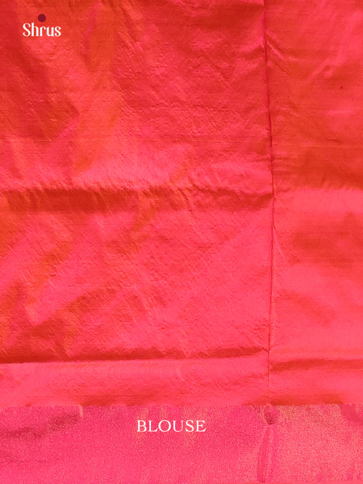 Grey & Orangish Pink- Ikkat Silk Saree-1