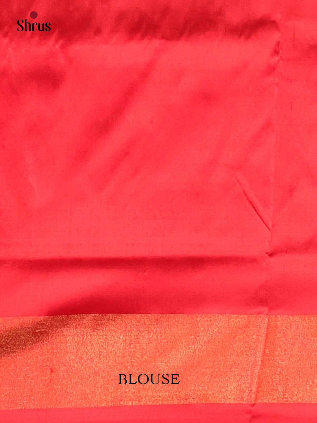 Double Shaded Blue & Red - Ikkat Silk Saree - Shop on Shrus.com