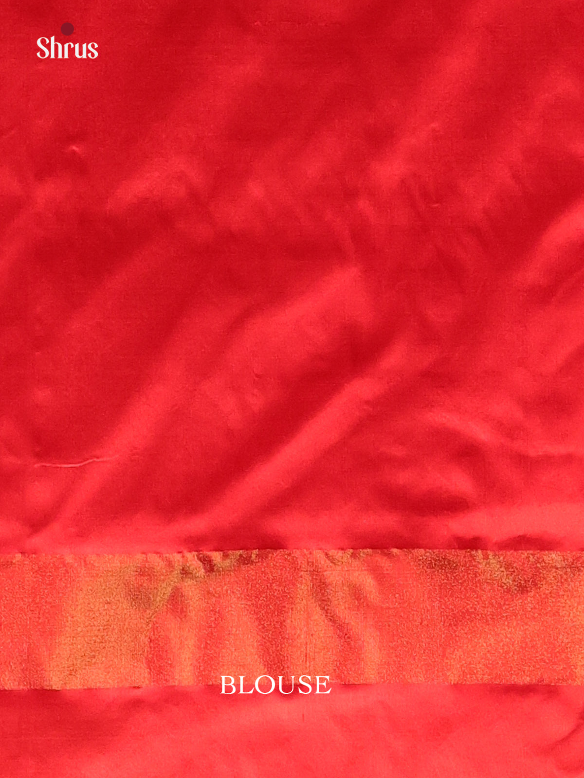 Cream & Red - Ikkat Silk Saree - Shop on Shrus.com
