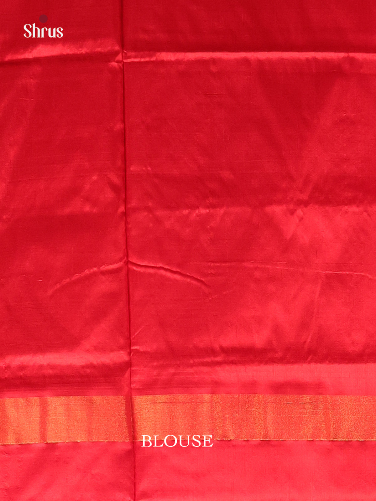 Cream & Red - Ikkat Silk Saree - Shop on Shrus.com