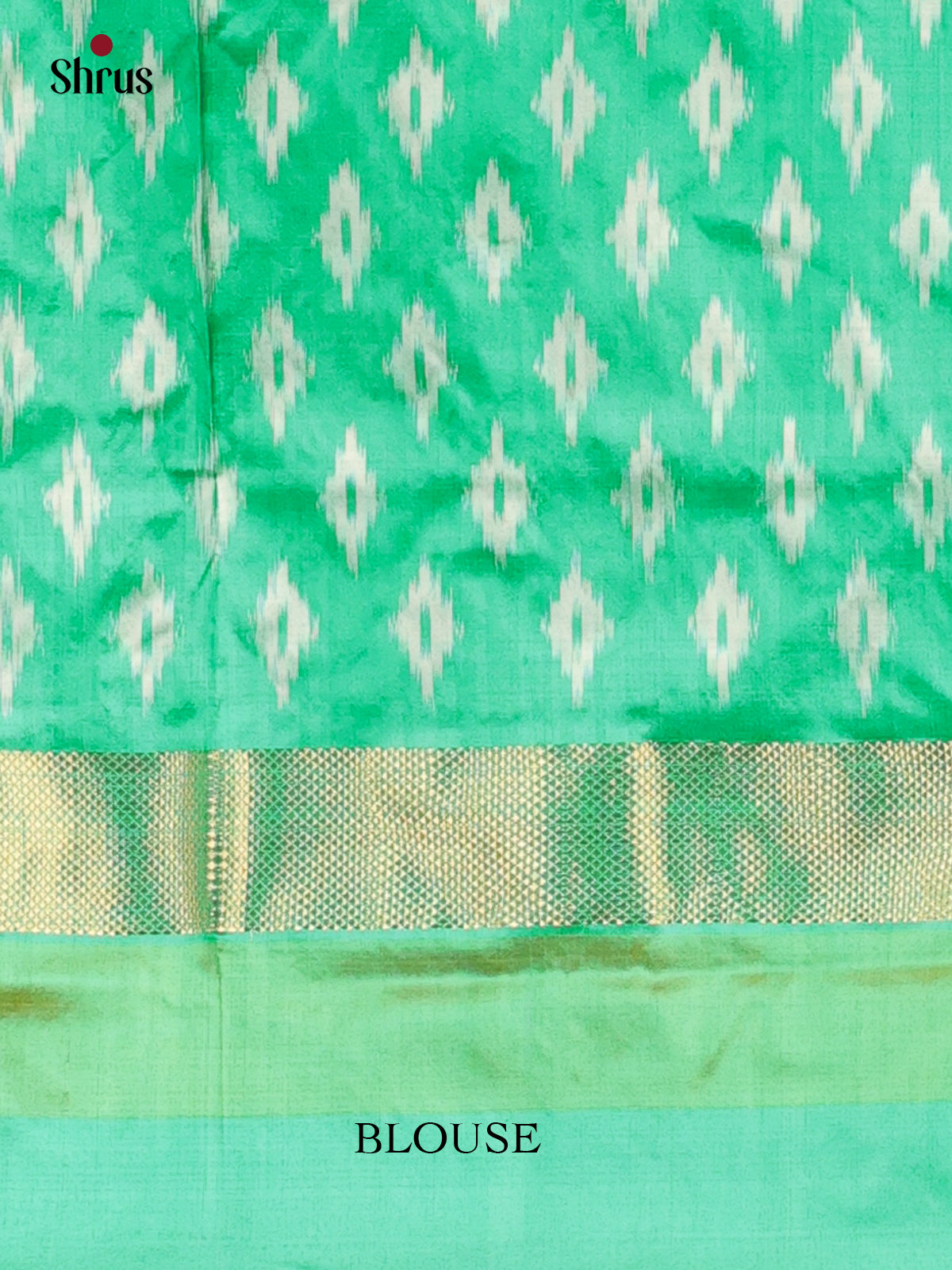 Maroon & Green - Ikkat Silk Saree traditional design-1