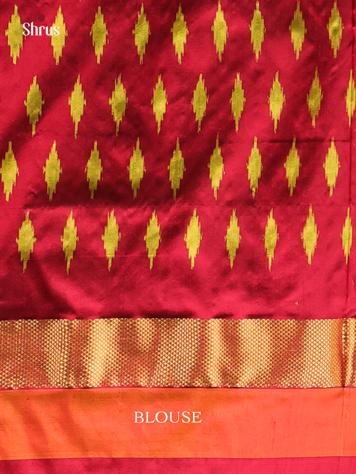 Green & Maroon - Ikkat Silk Saree - Shop on Shrus.com
