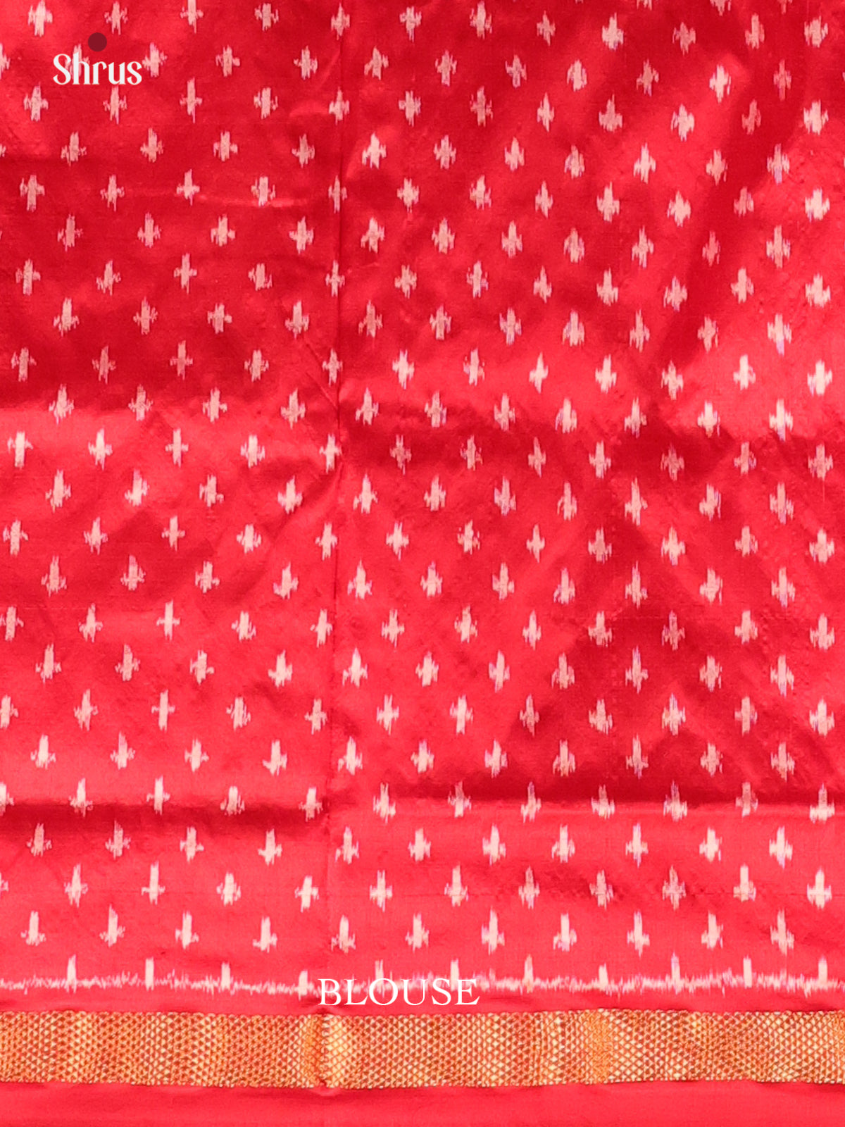 Black & Red - Ikkat Silk Saree - Shop on Shrus.com