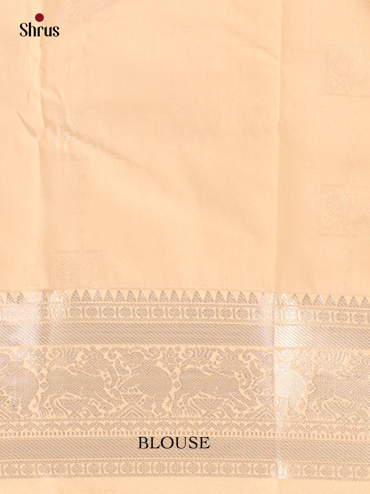 Red & Cream - Bangalori silk Saree - Shop on Shrus.com