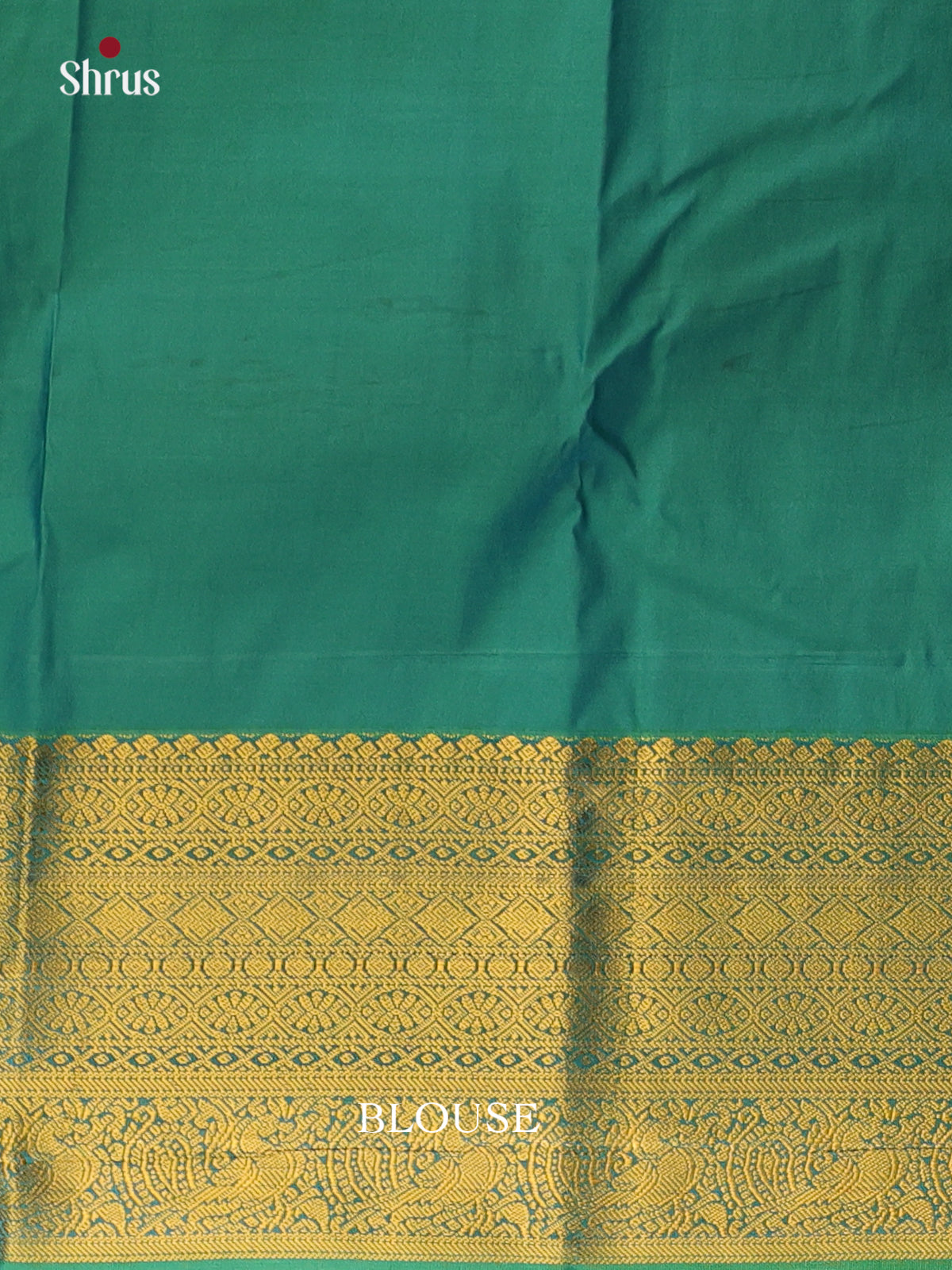Beige & Green- Bangalori silk Saree - Shop on Shrus.com
