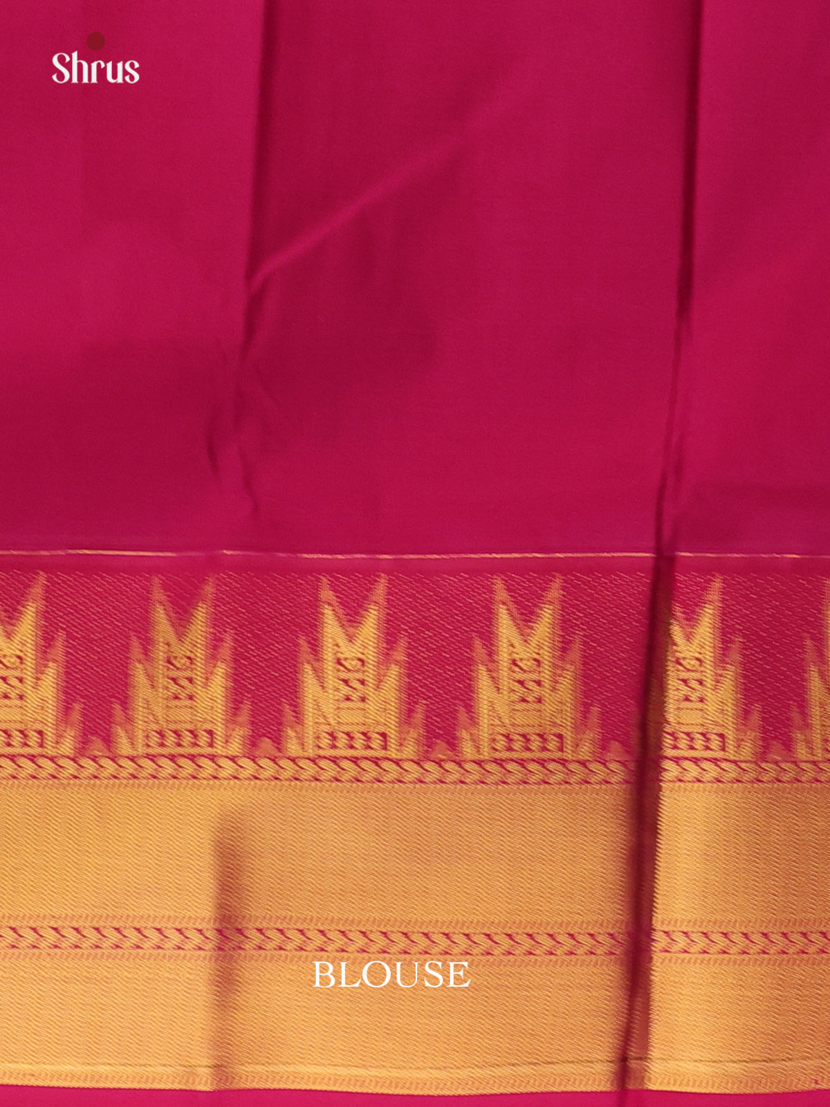 Blue & Maroon - Bangalori silk Saree - Shop on Shrus.com