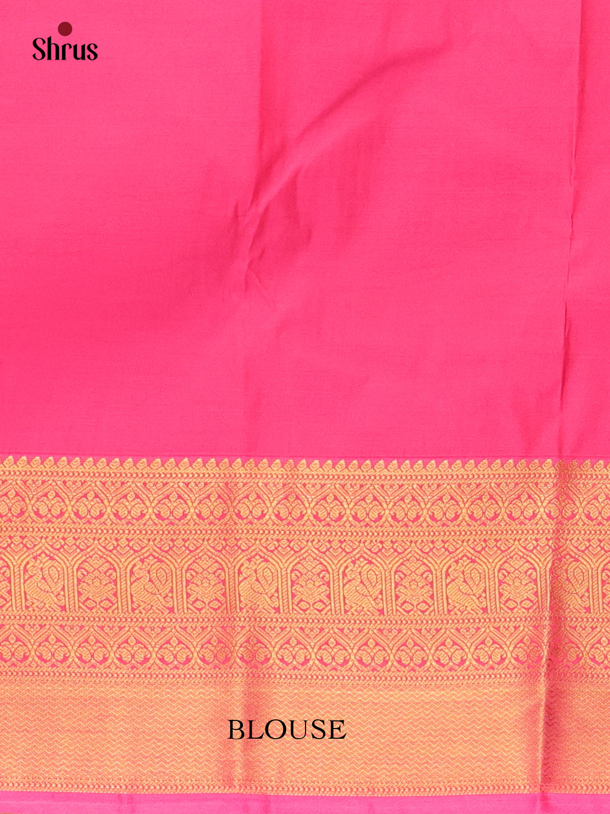 Yellow & Pink - Bangalori silk Saree - Shop on Shrus.com