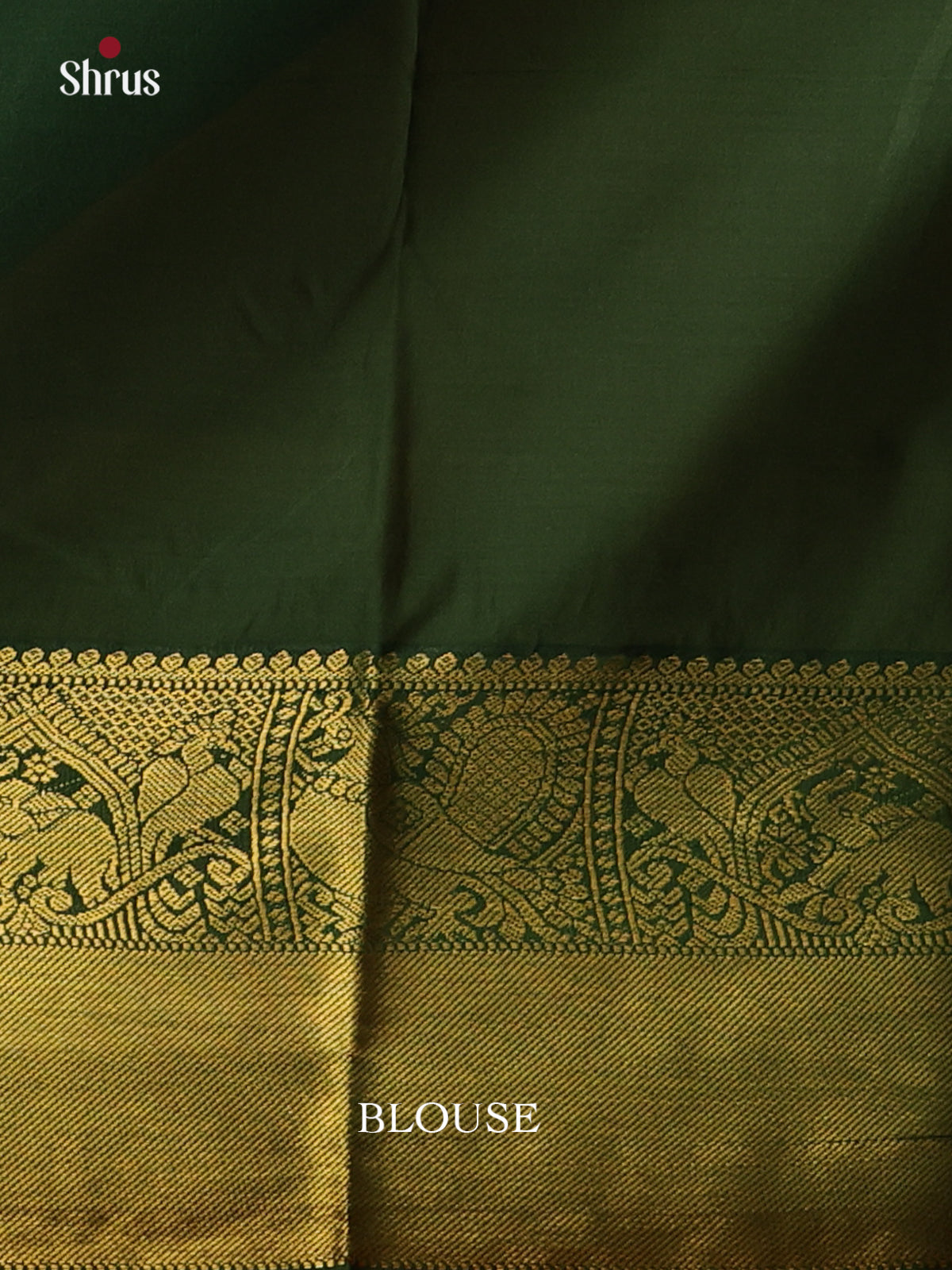 Yellow & Bottle Green- Bangalori silk Saree - Shop on Shrus.com