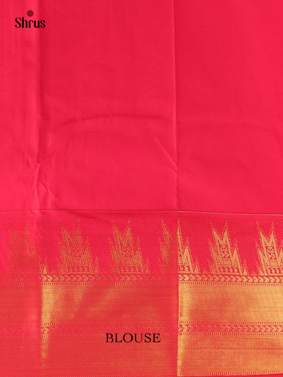 Green & Red - Bangalori silk Saree - Shop on Shrus.com