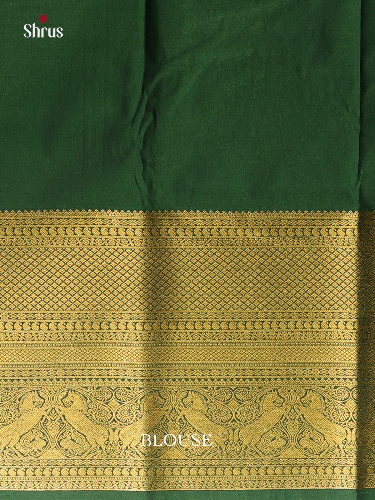 Maroon & Green - Bangalori silk Saree - Shop on Shrus.com