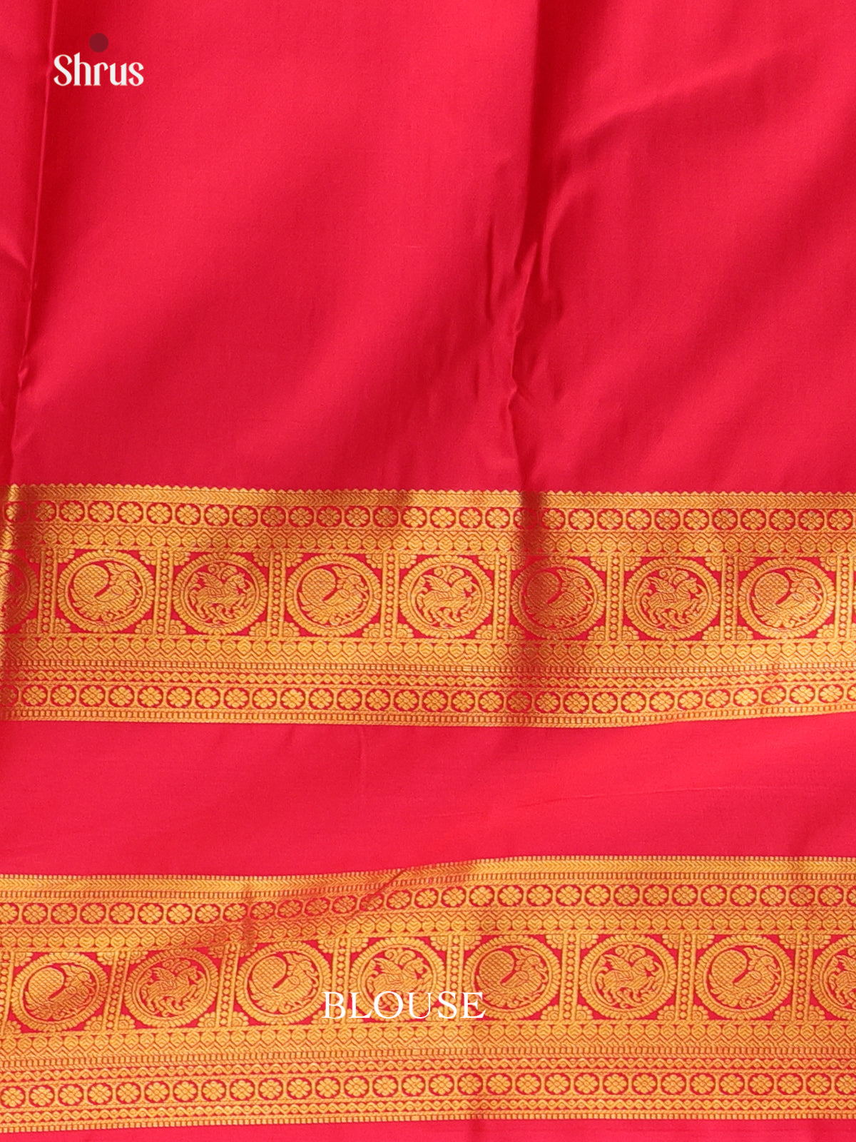 Green & Red - Bangalori silk Saree - Shop on Shrus.com