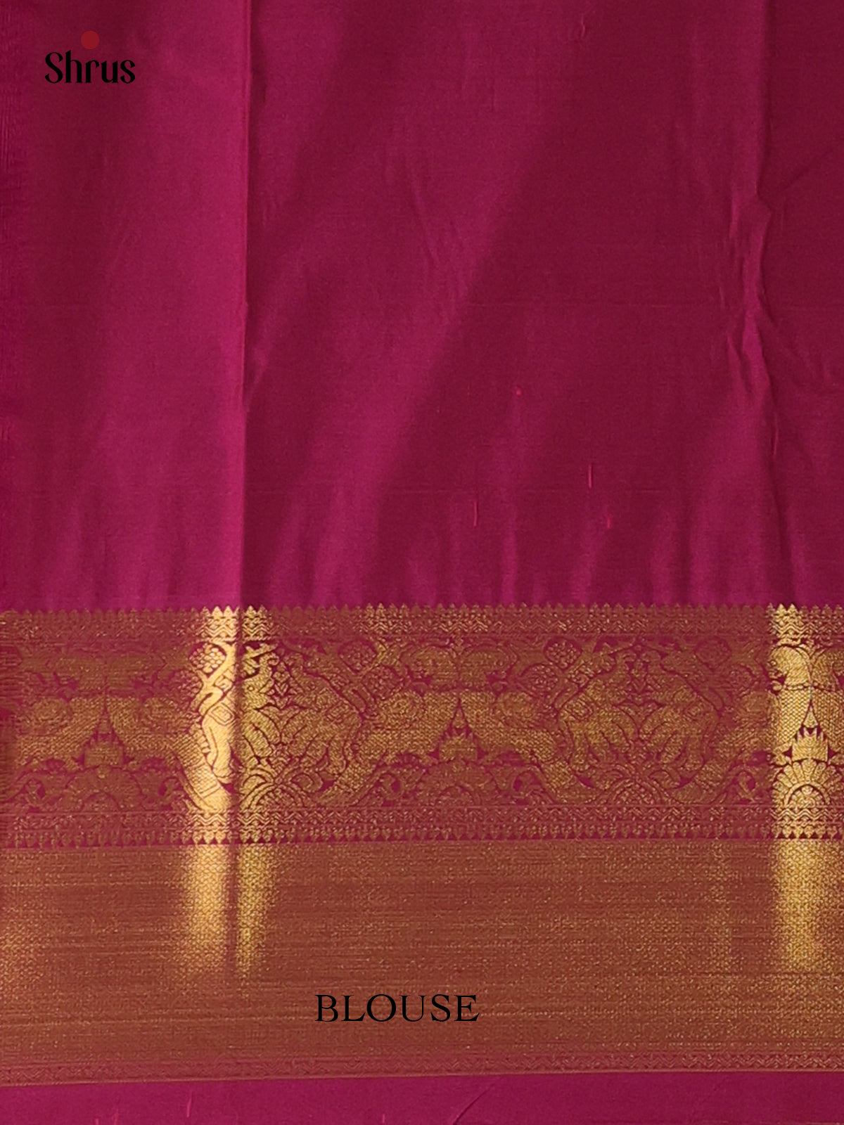 Blue & Purple- Bangalori silk Saree - Shop on Shrus.com