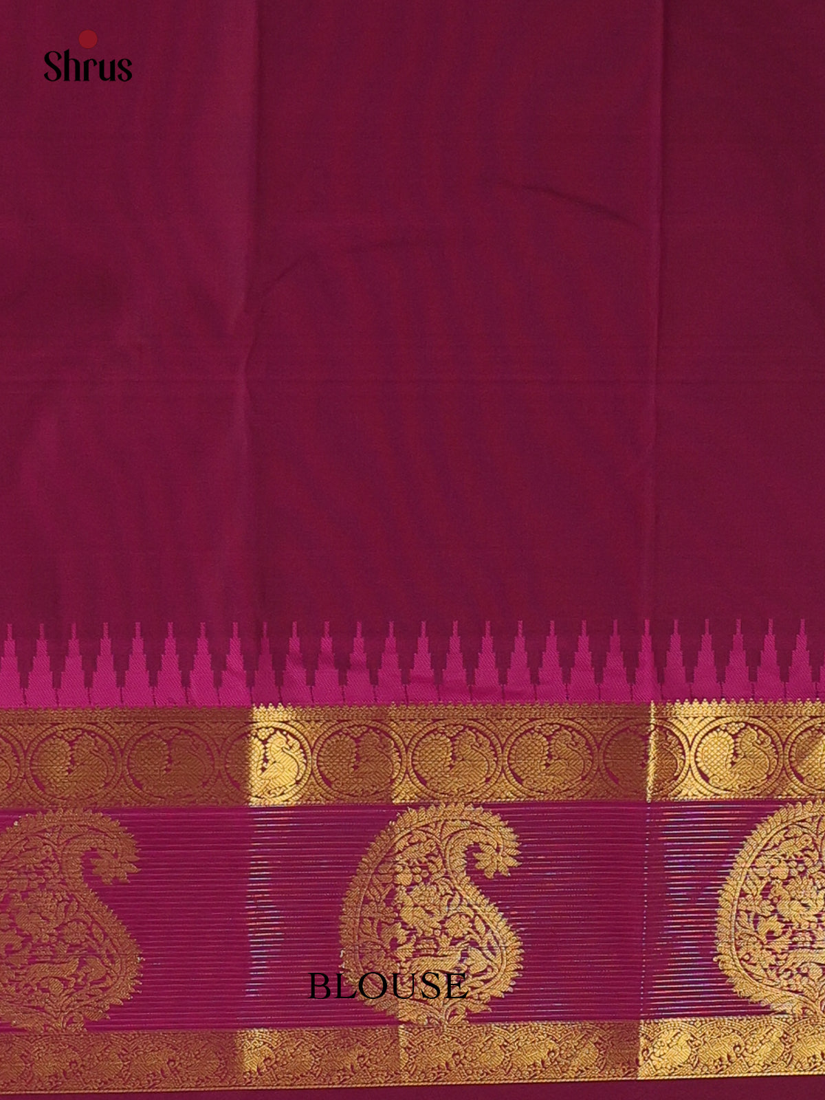 Pink & Violet- Bangalori silk Saree - Shop on Shrus.com