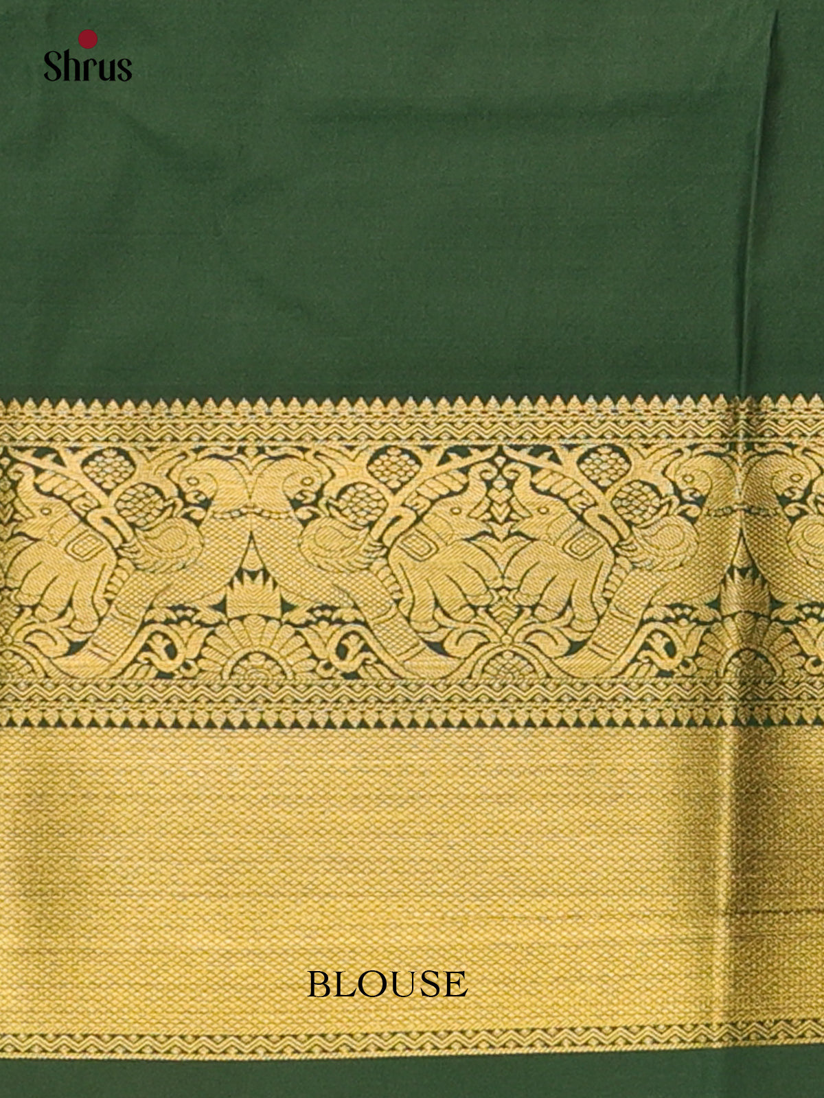 Orange & Green - Bangalori silk Saree - Shop on Shrus.com