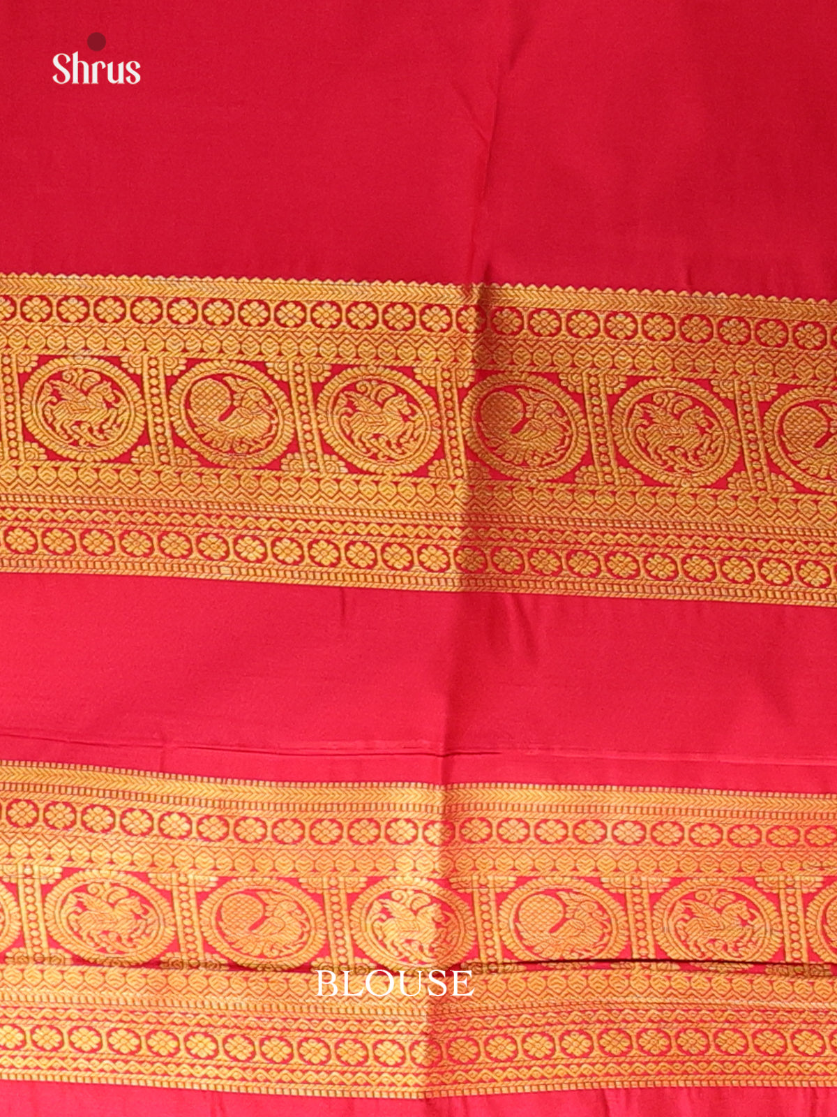 Green & Red - Bangalori silk Saree - Shop on Shrus.com