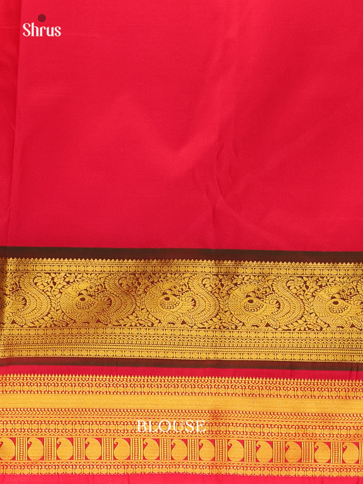 Cream & Maroon - Bangalori silk Saree - Shop on Shrus.com