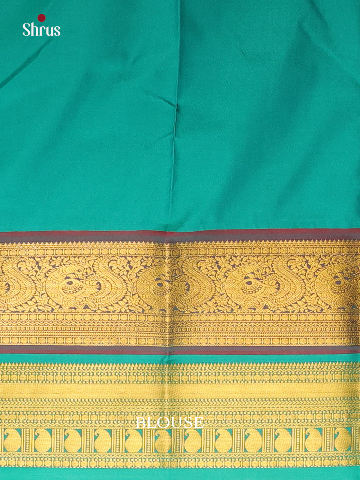 Pink & Teal - Bangalori silk Saree - Shop on Shrus.com