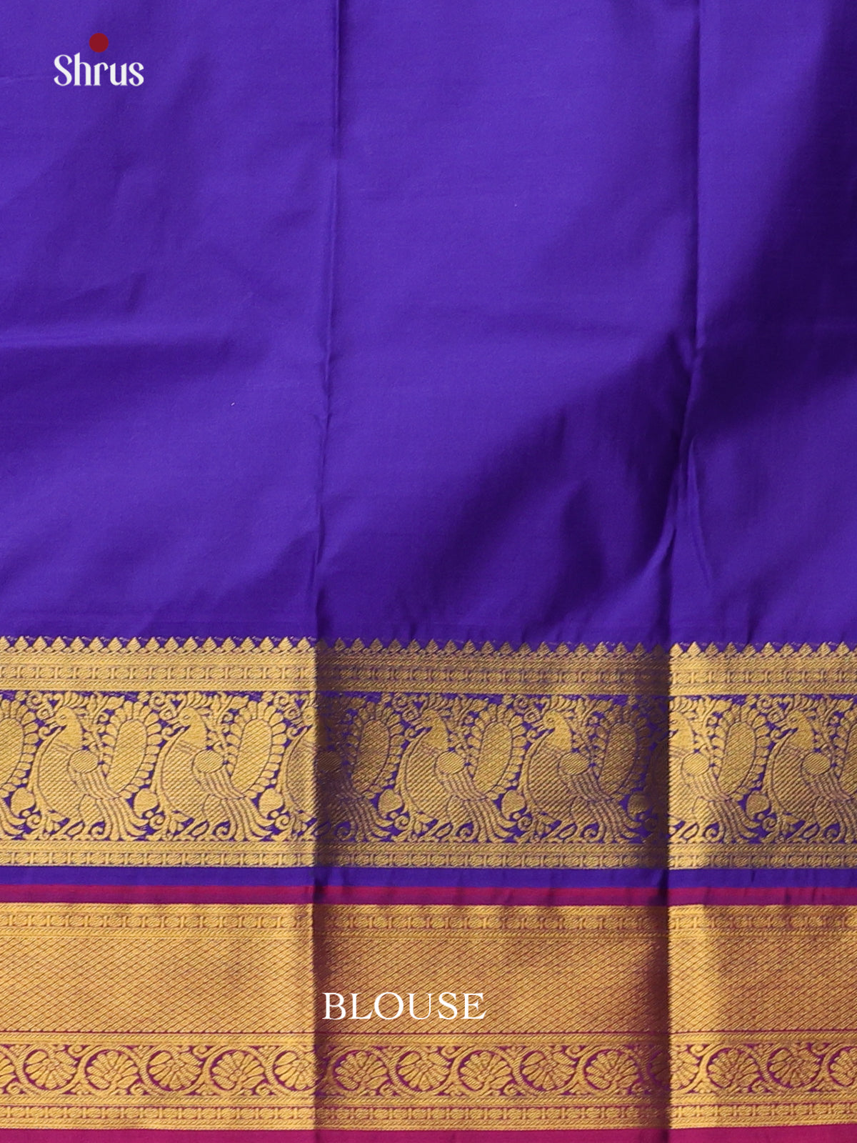 Grey & Blue - Bangalori silk Saree - Shop on Shrus.com