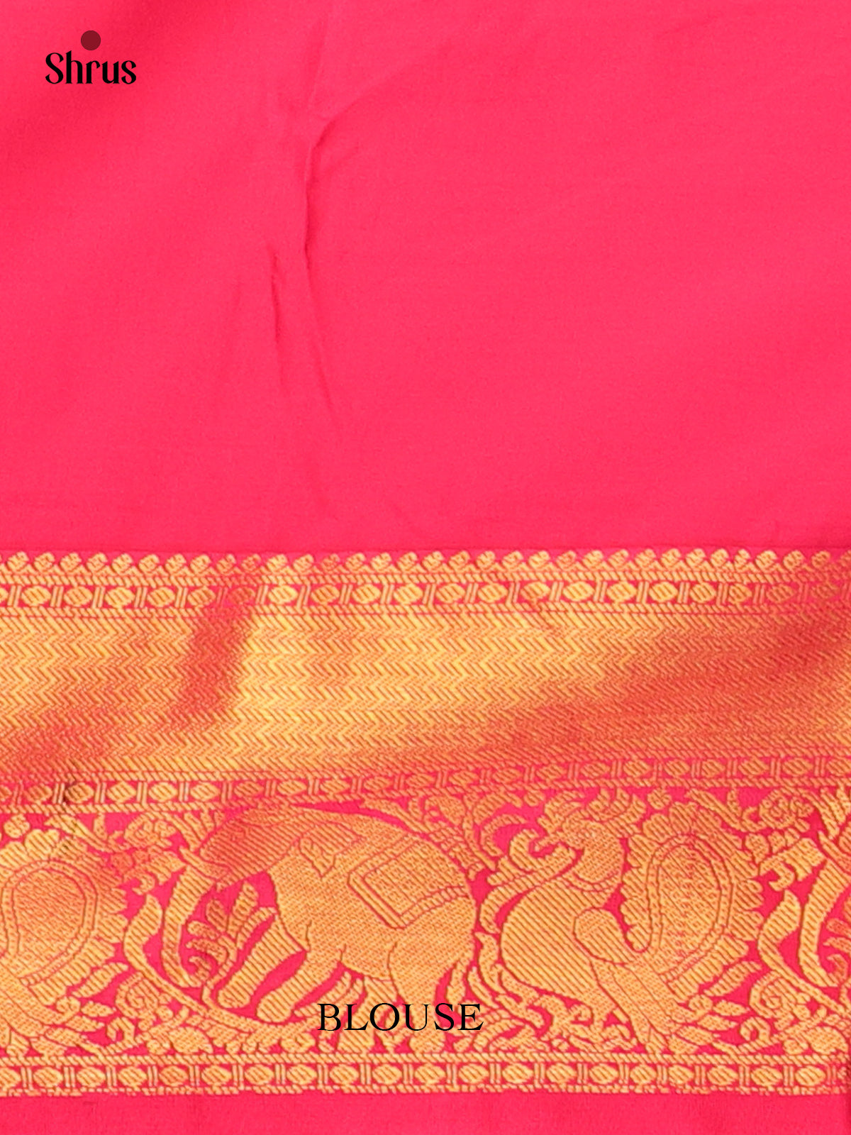 Pale Yellow & Pink- Bangalori silk Saree - Shop on Shrus.com