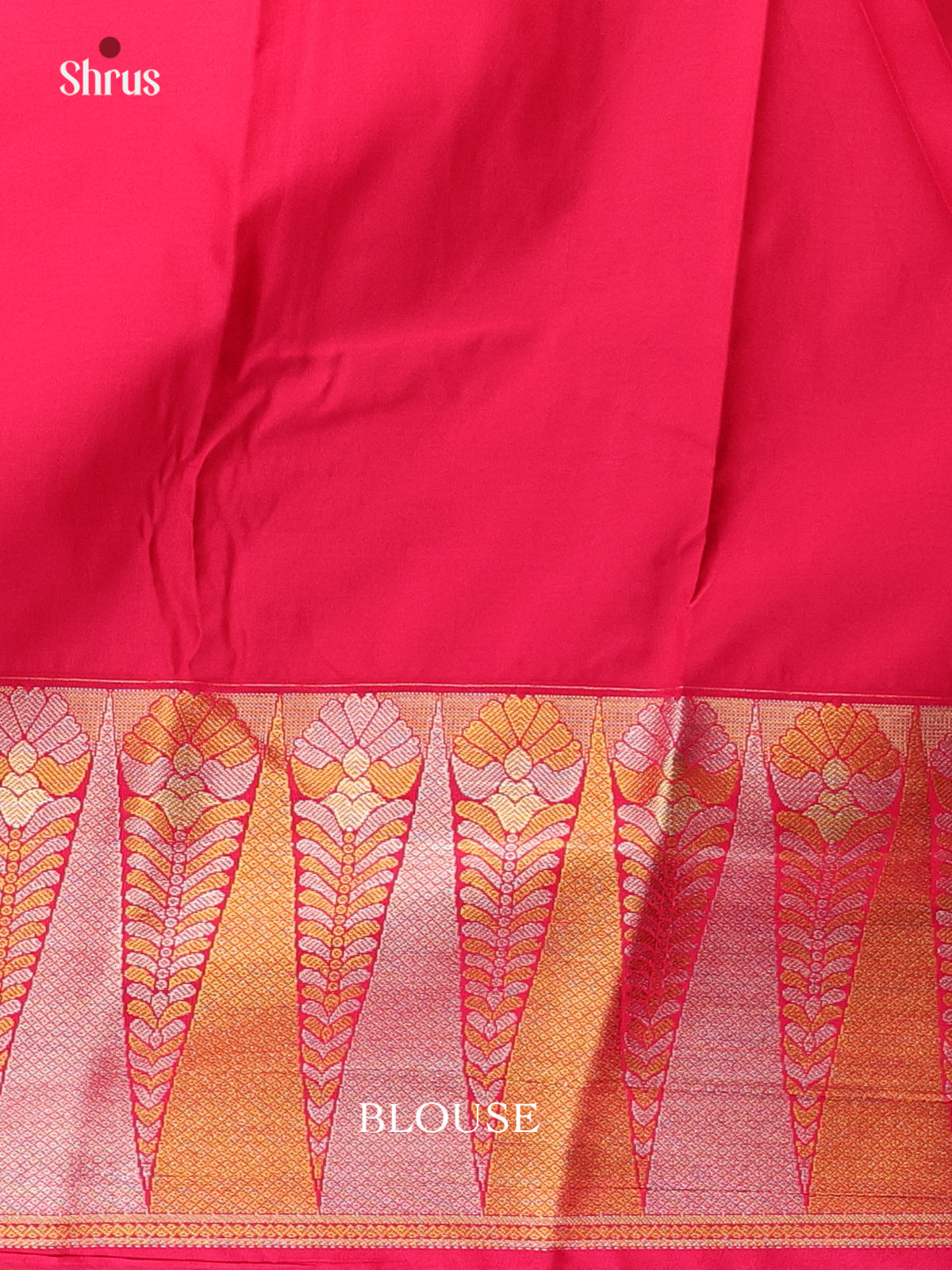 Dark Green & Pink - Bangalori silk Saree - Shop on Shrus.com
