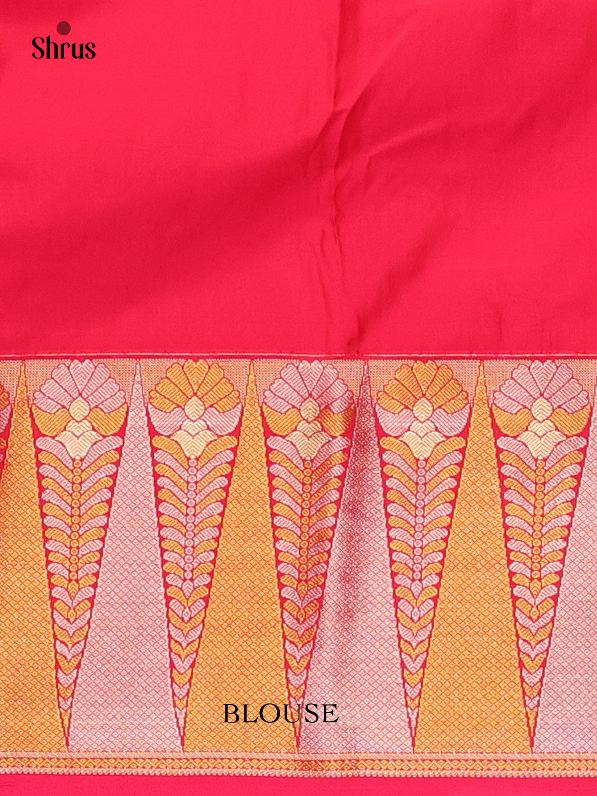 Lavender & Red - Bangalori silk Saree - Shop on Shrus.com
