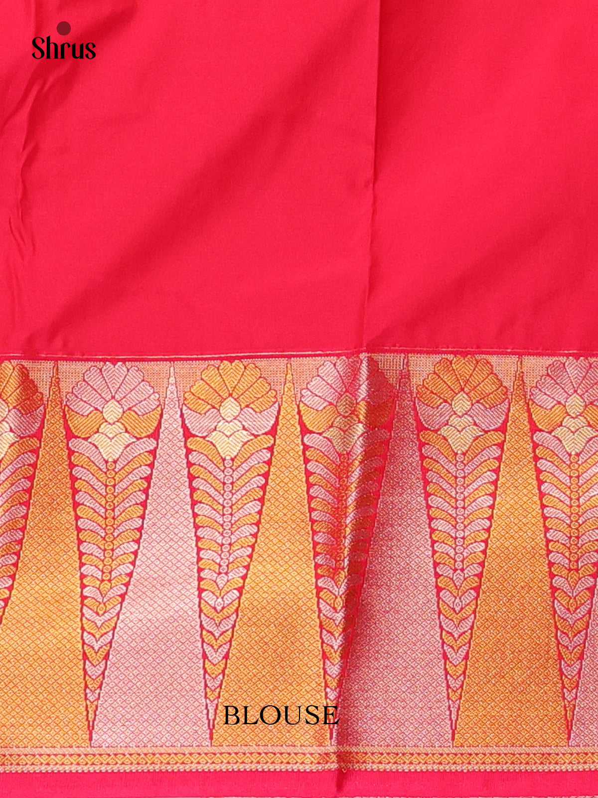 Lite Yellow & Red - Bangalori silk Saree - Shop on Shrus.com