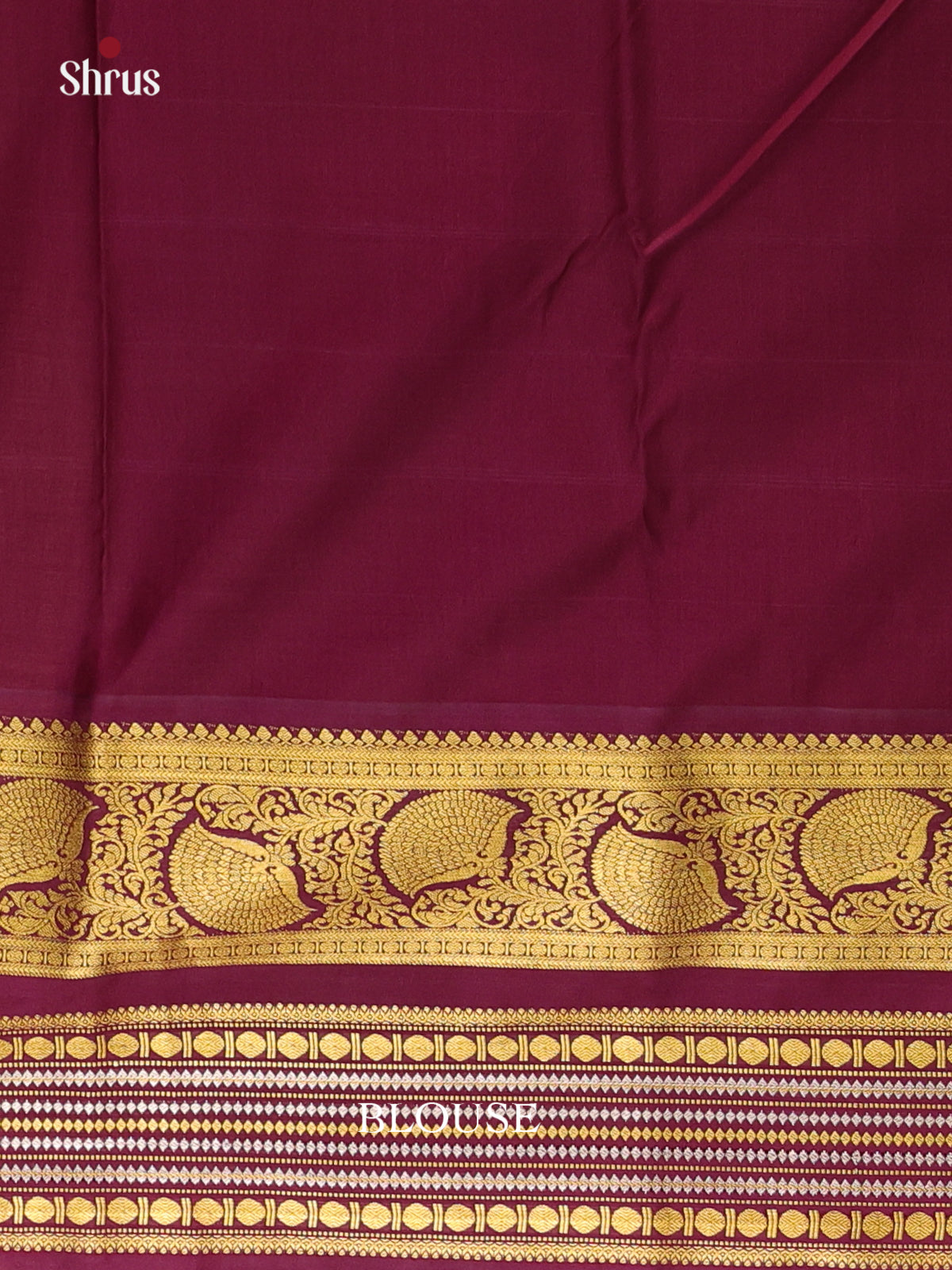 Reddish Pink & Dark Purple - Bangalori silk Saree - Shop on Shrus.com