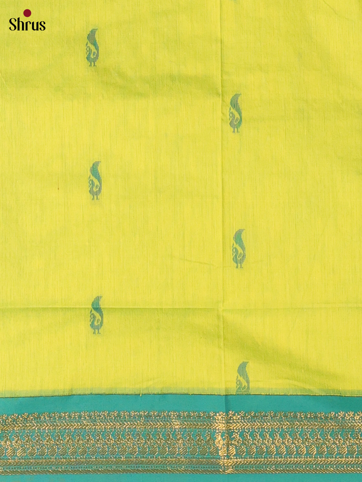 Lime Green & Green - Kalyani Cotton salwar unstitch - Shop on Shrus.com