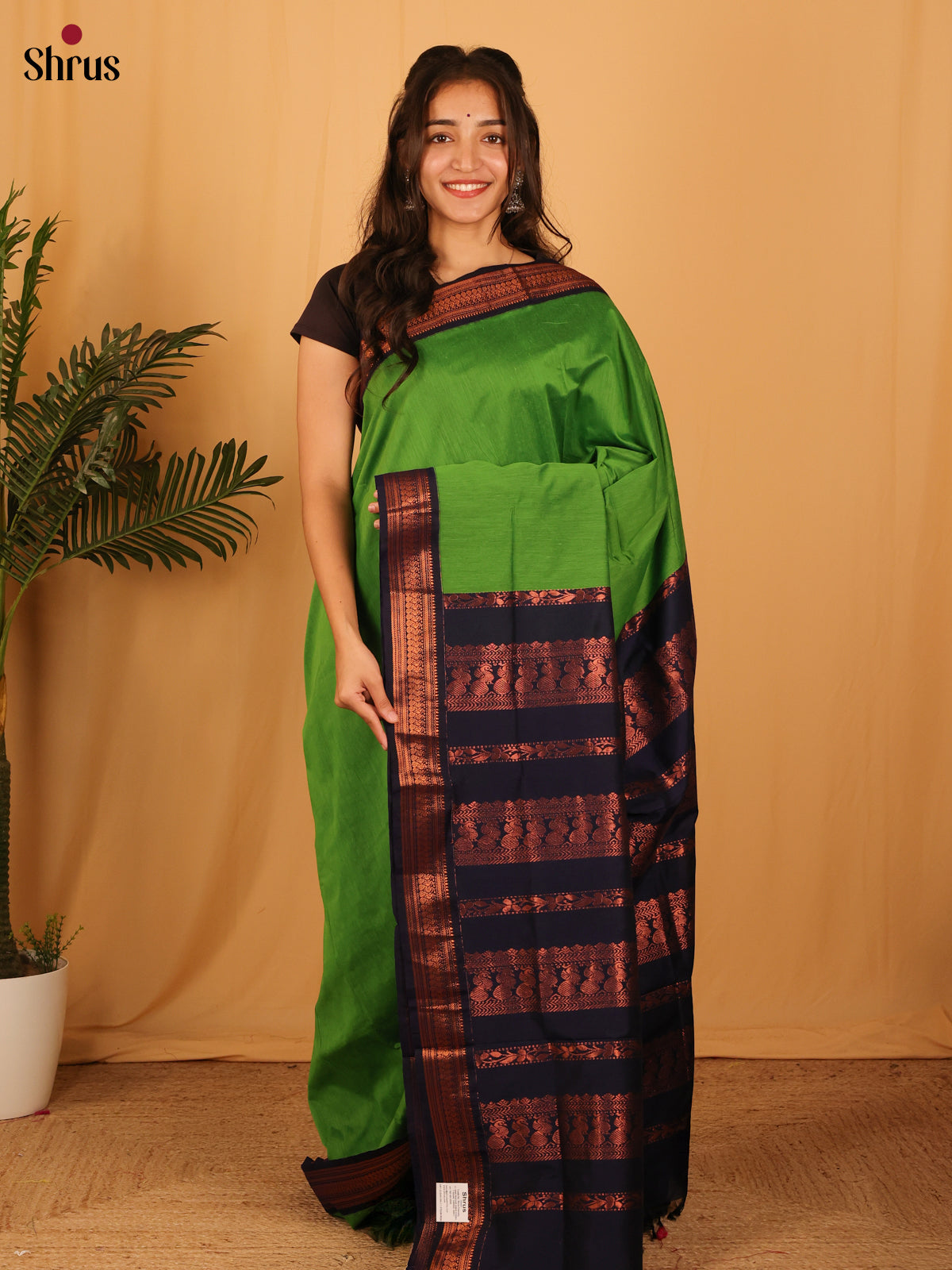 Green & Blue - Kalyani Cotton Saree - Shop on Shrus.com