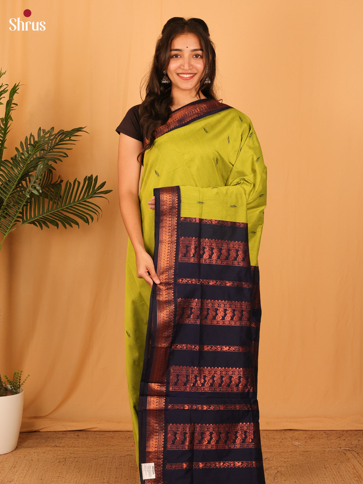 Green & Blue - Kalyani Cotton Saree - Shop on Shrus.com