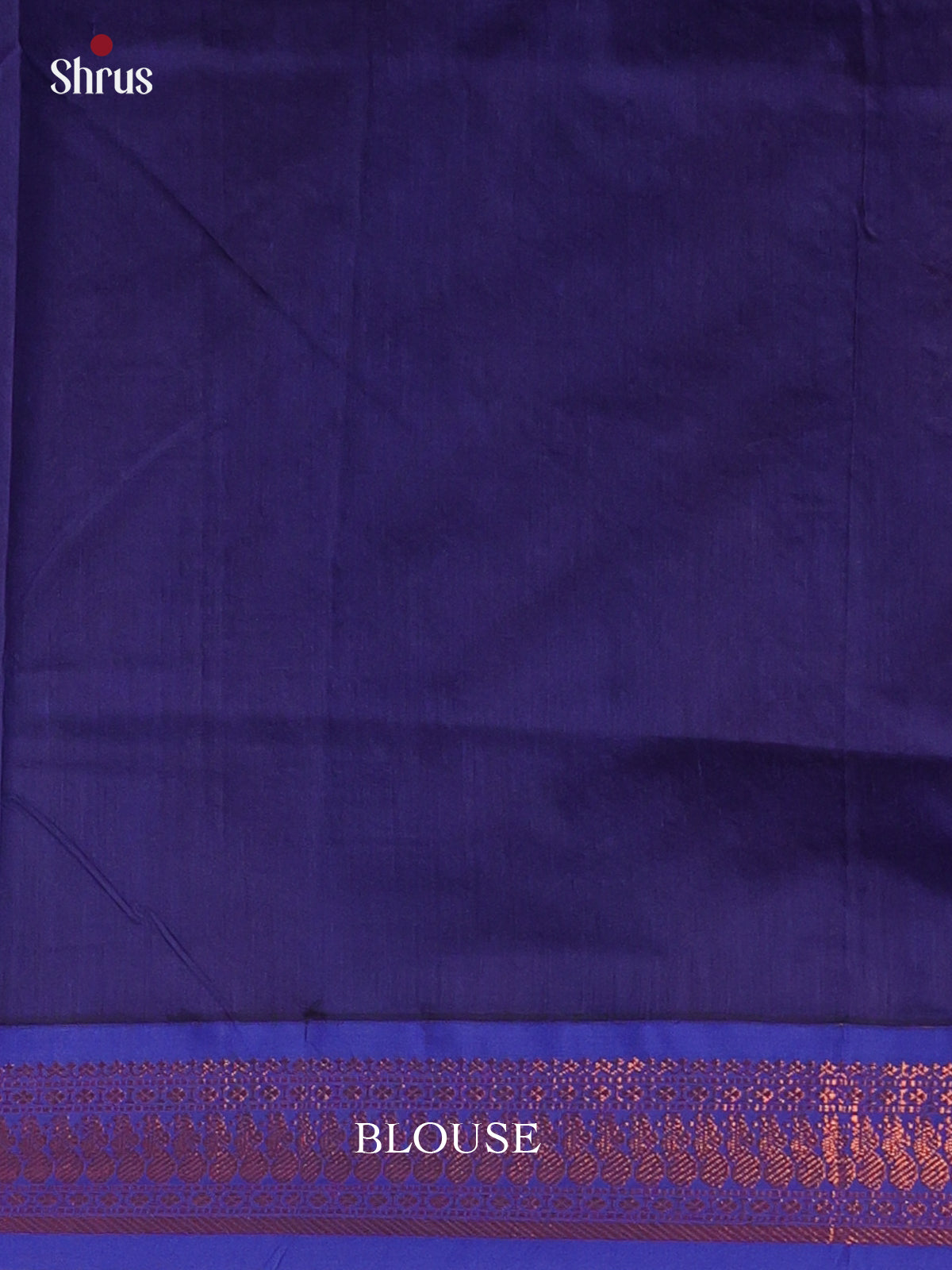 Orange & Blue- Kalyani Cotton Saree - Shop on Shrus.com