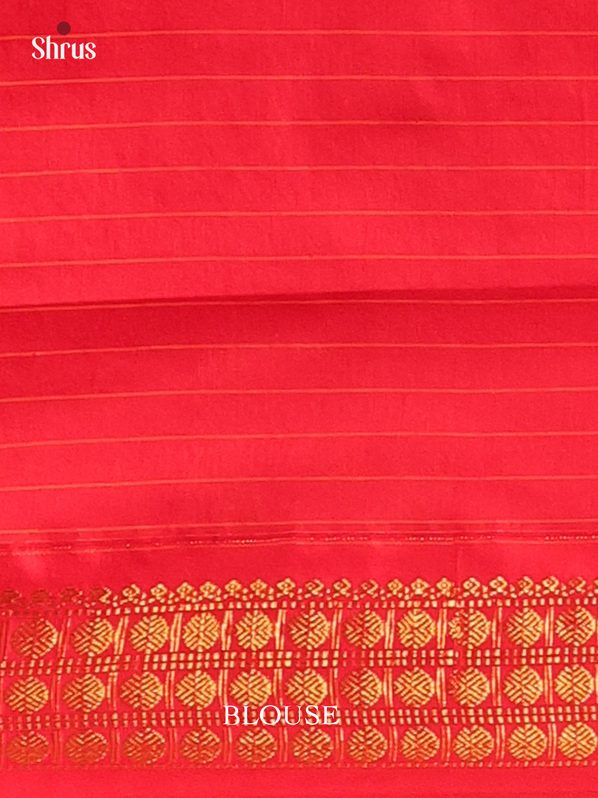 Peach & Red - Kalyani Cotton Saree - Shop on Shrus.com