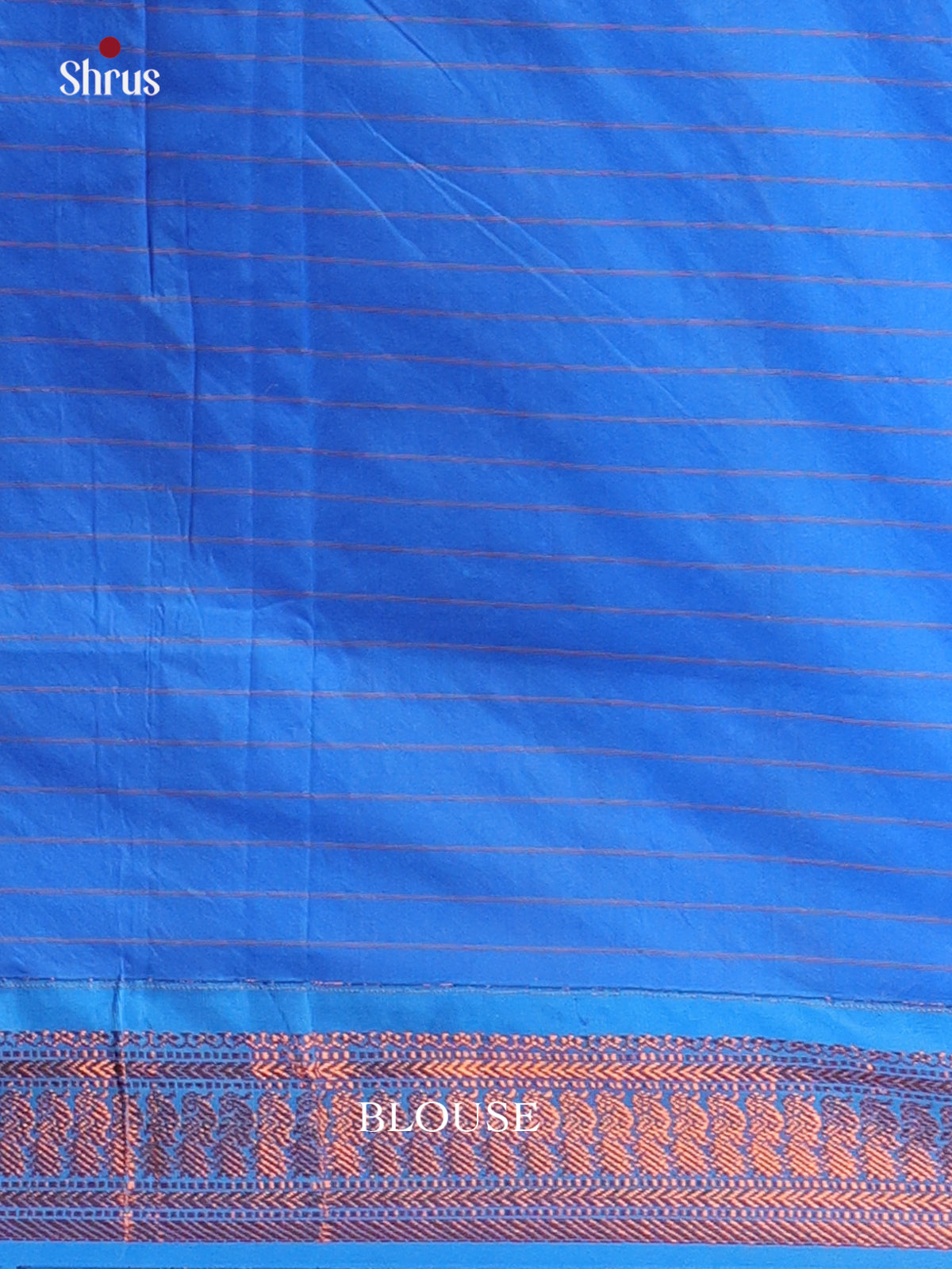 Navy Blue & Blue - Kalyani Cotton Saree - Shop on Shrus.com