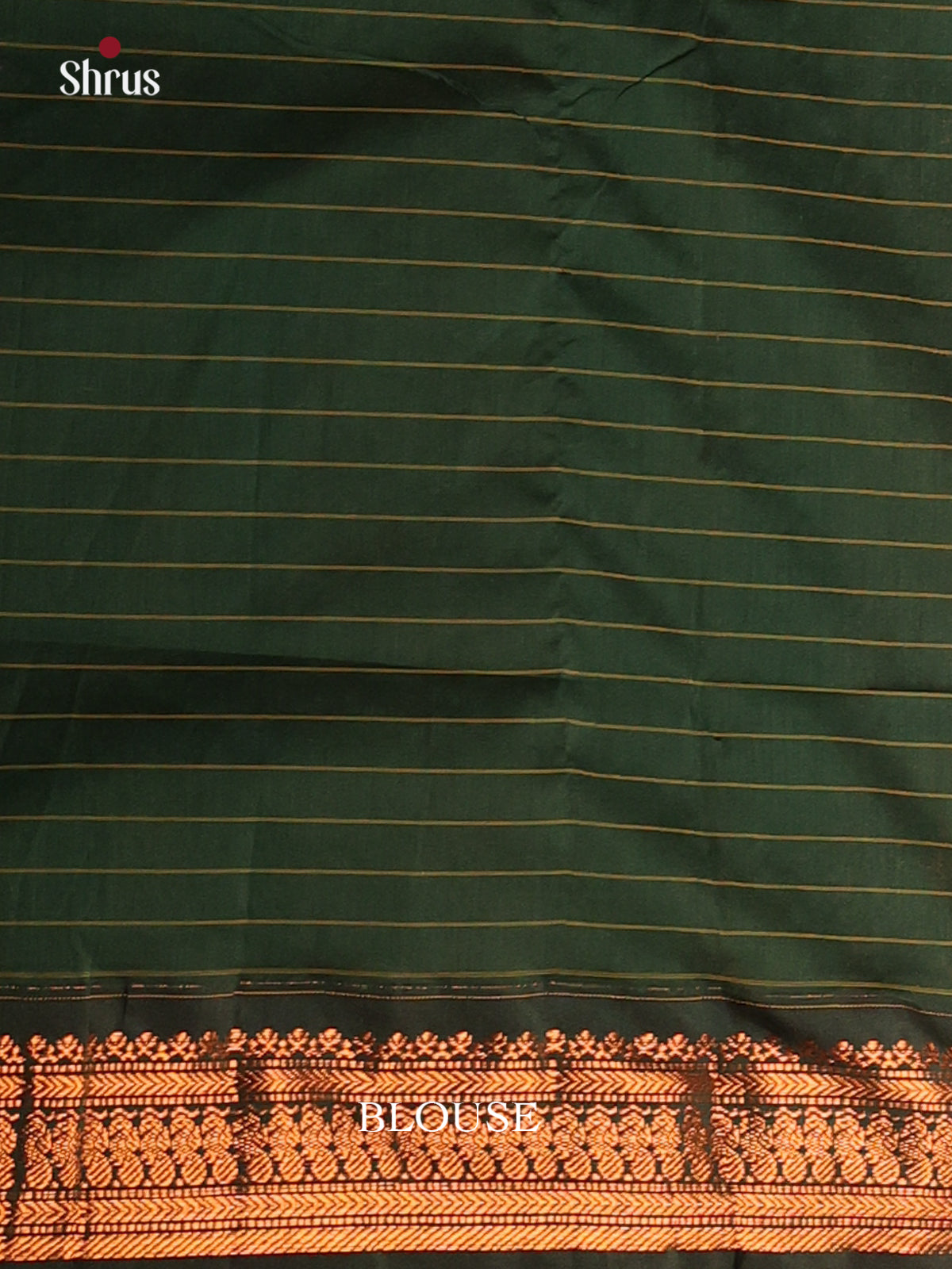 Enchanting Pink Kalyani Cotton Saree With Copper Zari Kattams & Green Border With Copper Zari - Shop on Shrus.com