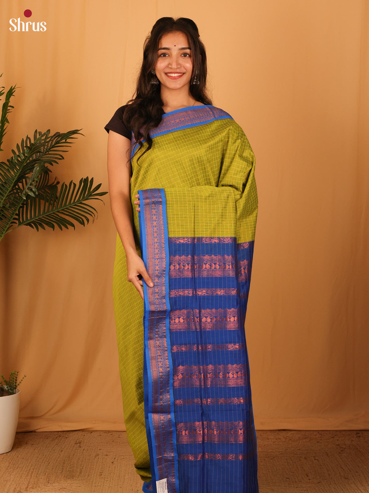 Green & Blue - Kalyani Cotton Saree - Shop on Shrus.com