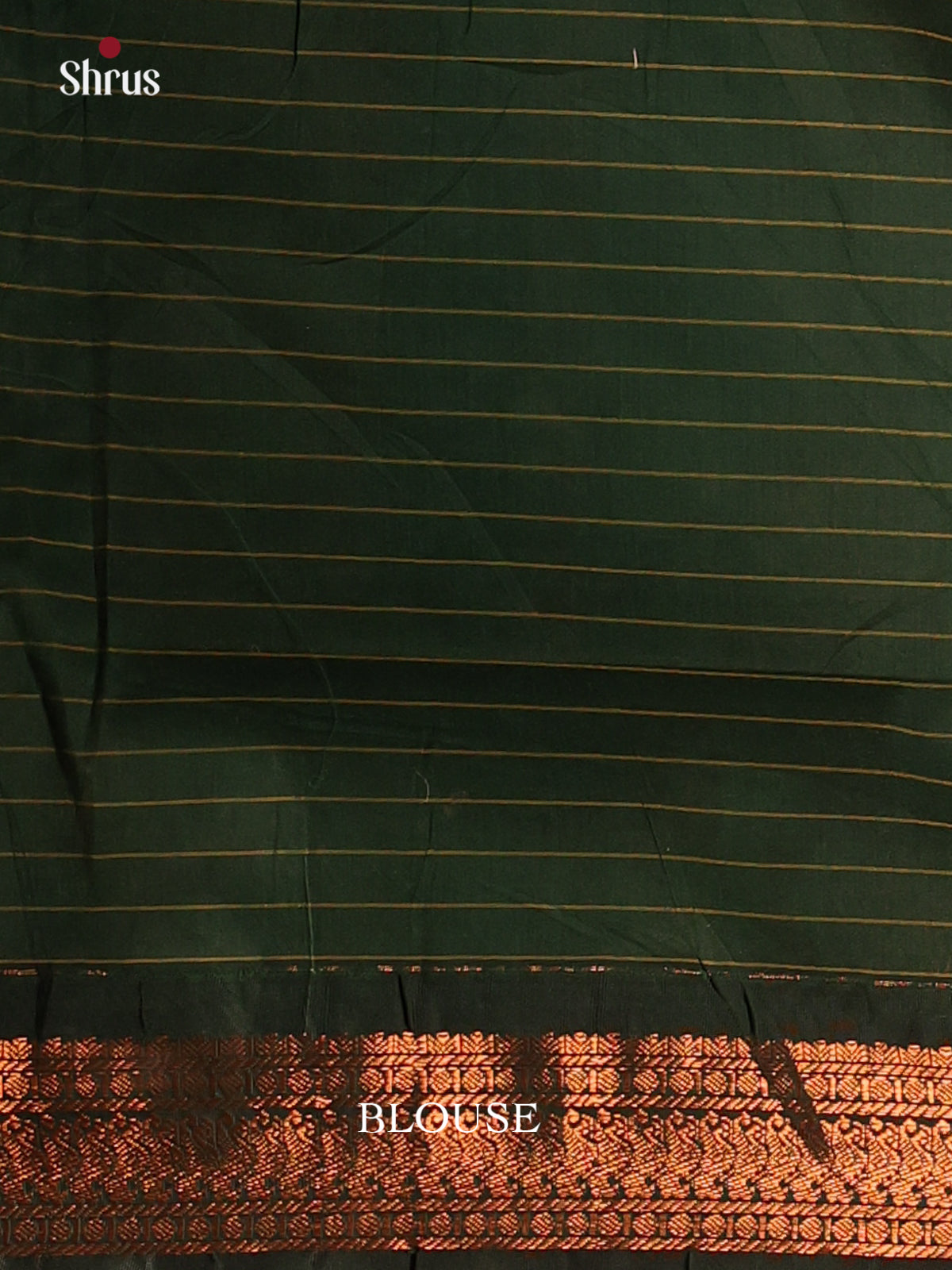 Mustard & Green- Kalyani Cotton Saree - Shop on Shrus.com