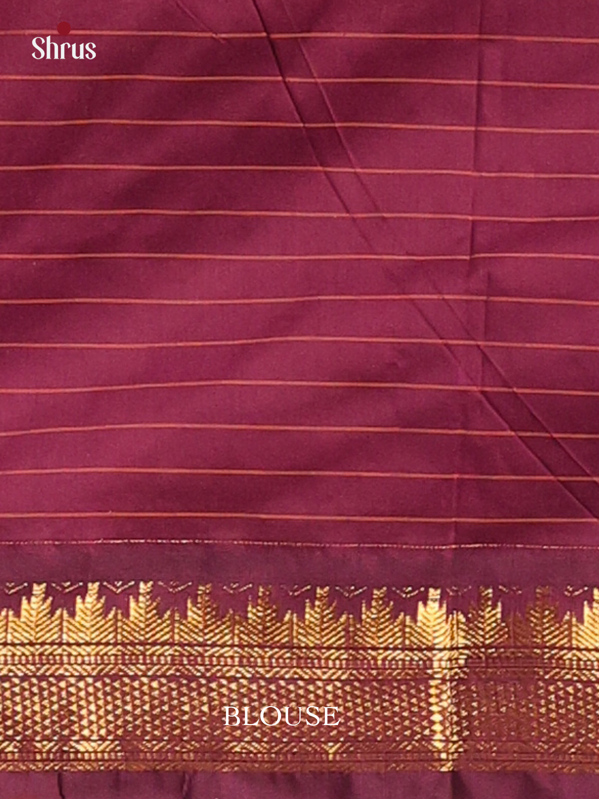 Grey & Maroon - Kalyani Cotton Saree - Shop on Shrus.com