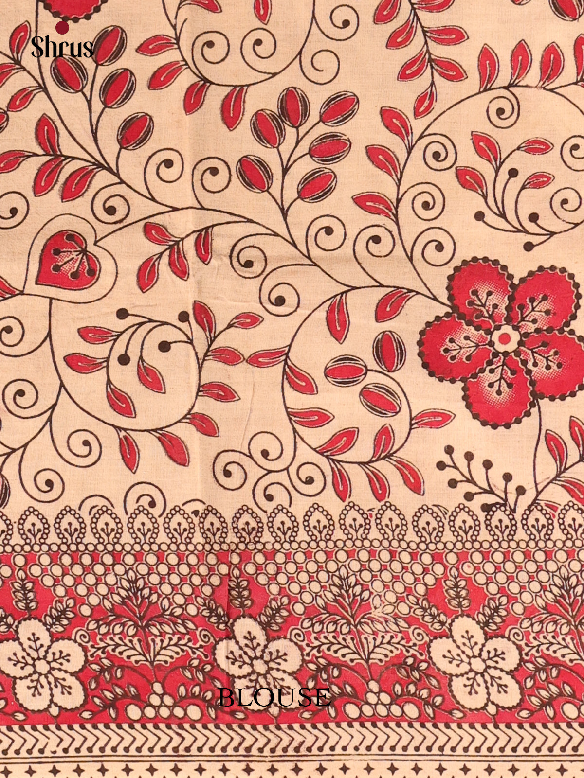 Purple & Pink - kalamkari-cotton Saree - Shop on Shrus.com