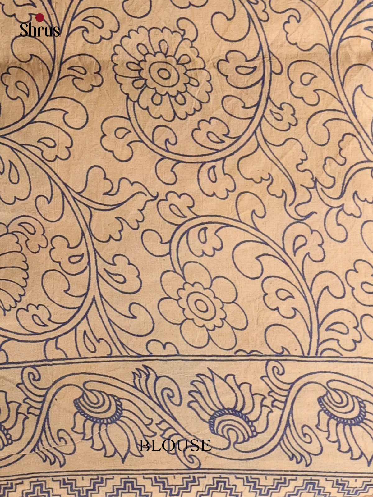 Red & Mustard - kalamkari-cotton Saree - Shop on Shrus.com