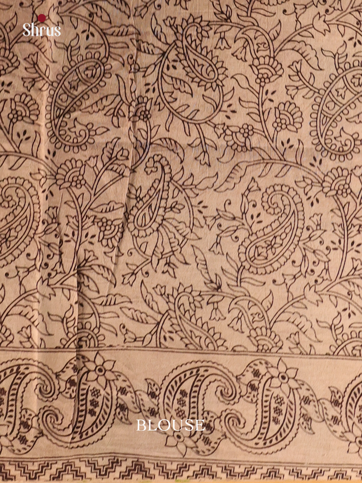 Pink & Green - kalamkari-cotton Saree - Shop on Shrus.com