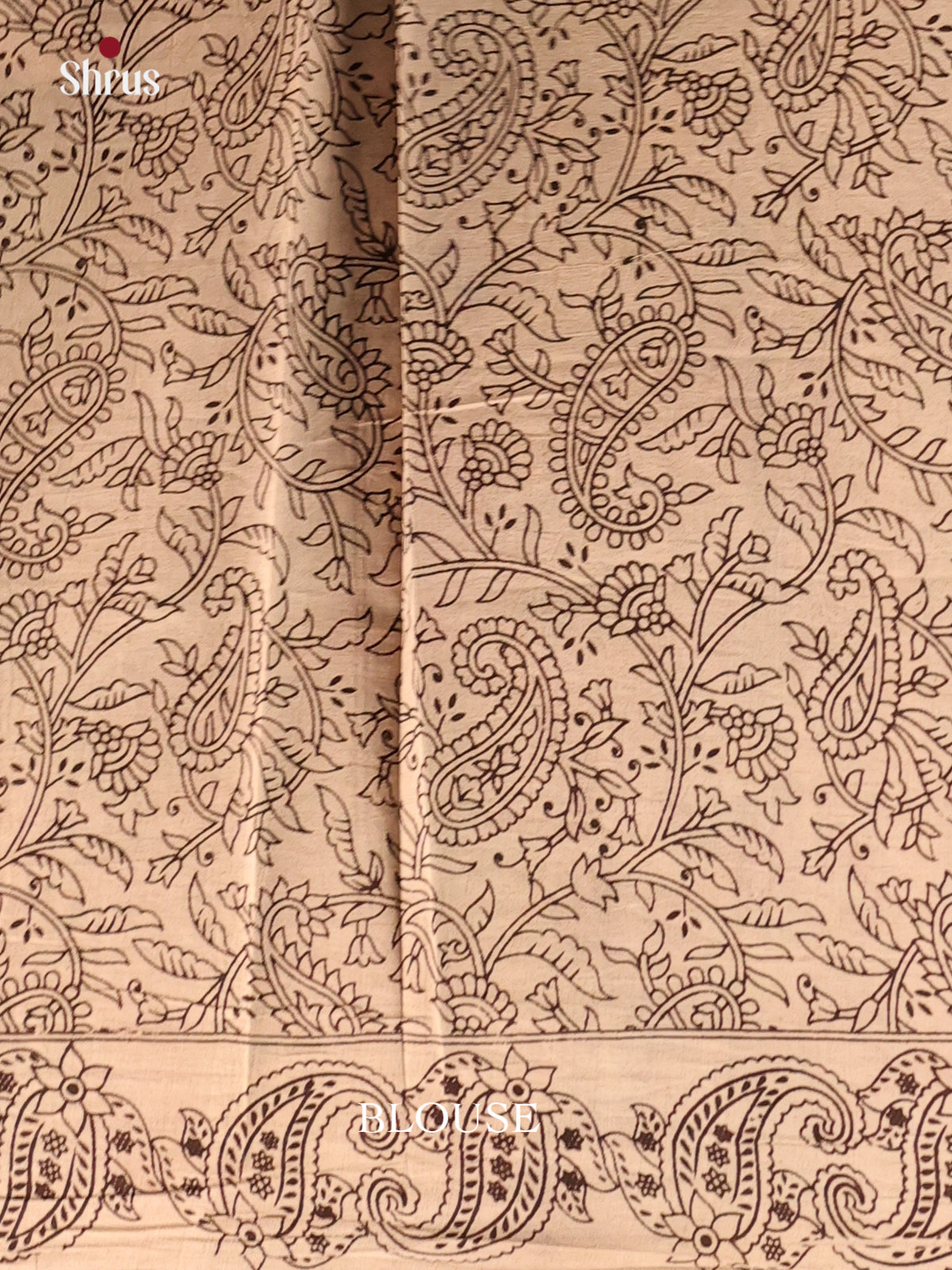 Black & Green - kalamkari-cotton Saree - Shop on Shrus.com