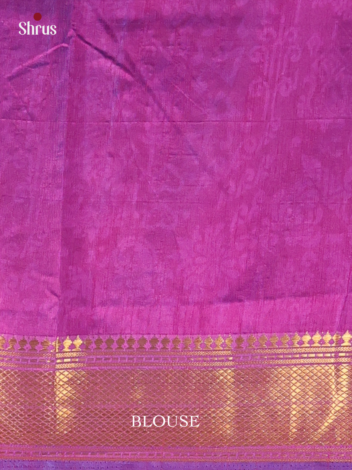 Blue & Purple - Semi Patola Saree - Shop on Shrus.com