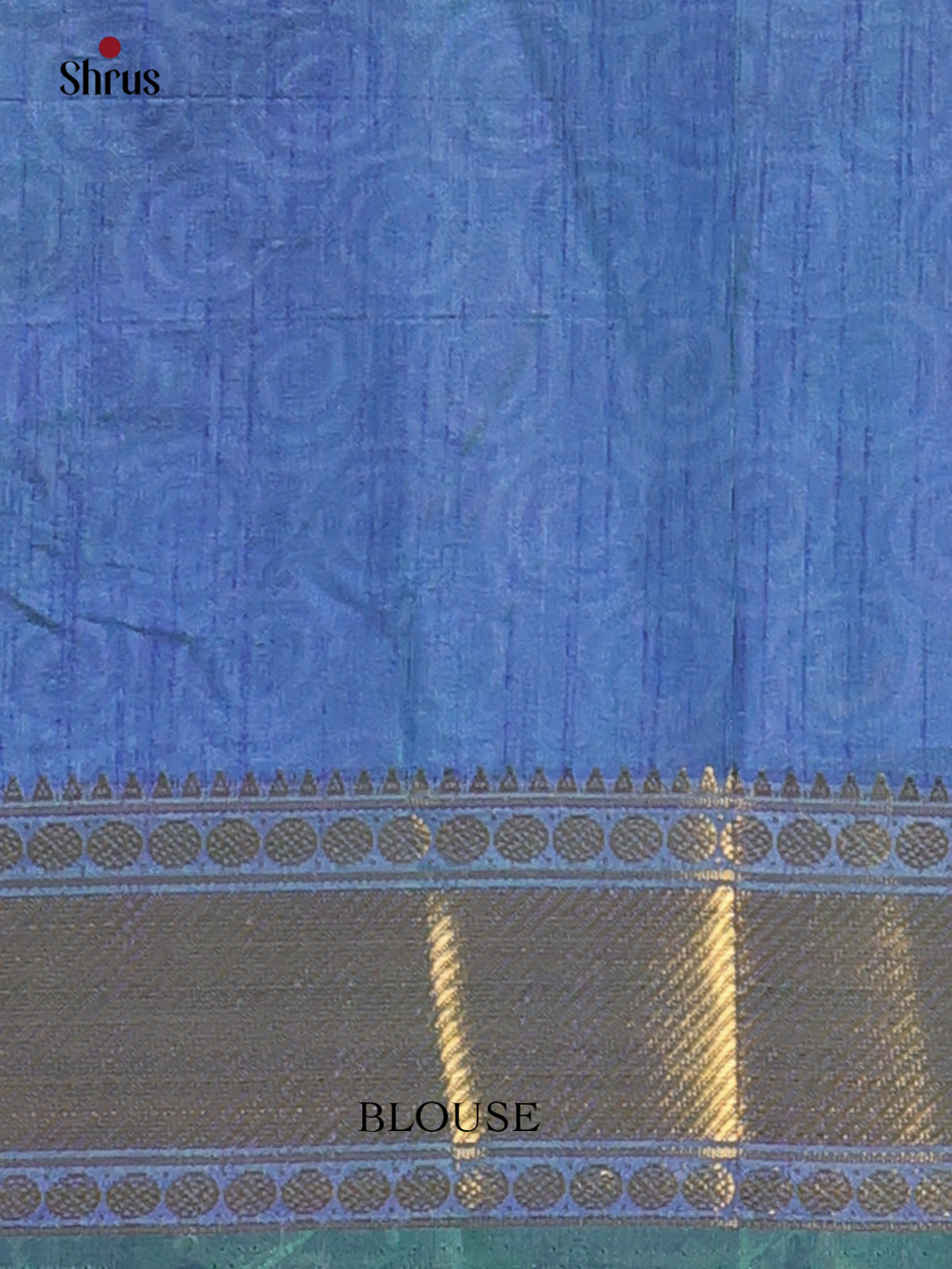 Green & Blue- Semi Patola Saree - Shop on Shrus.com