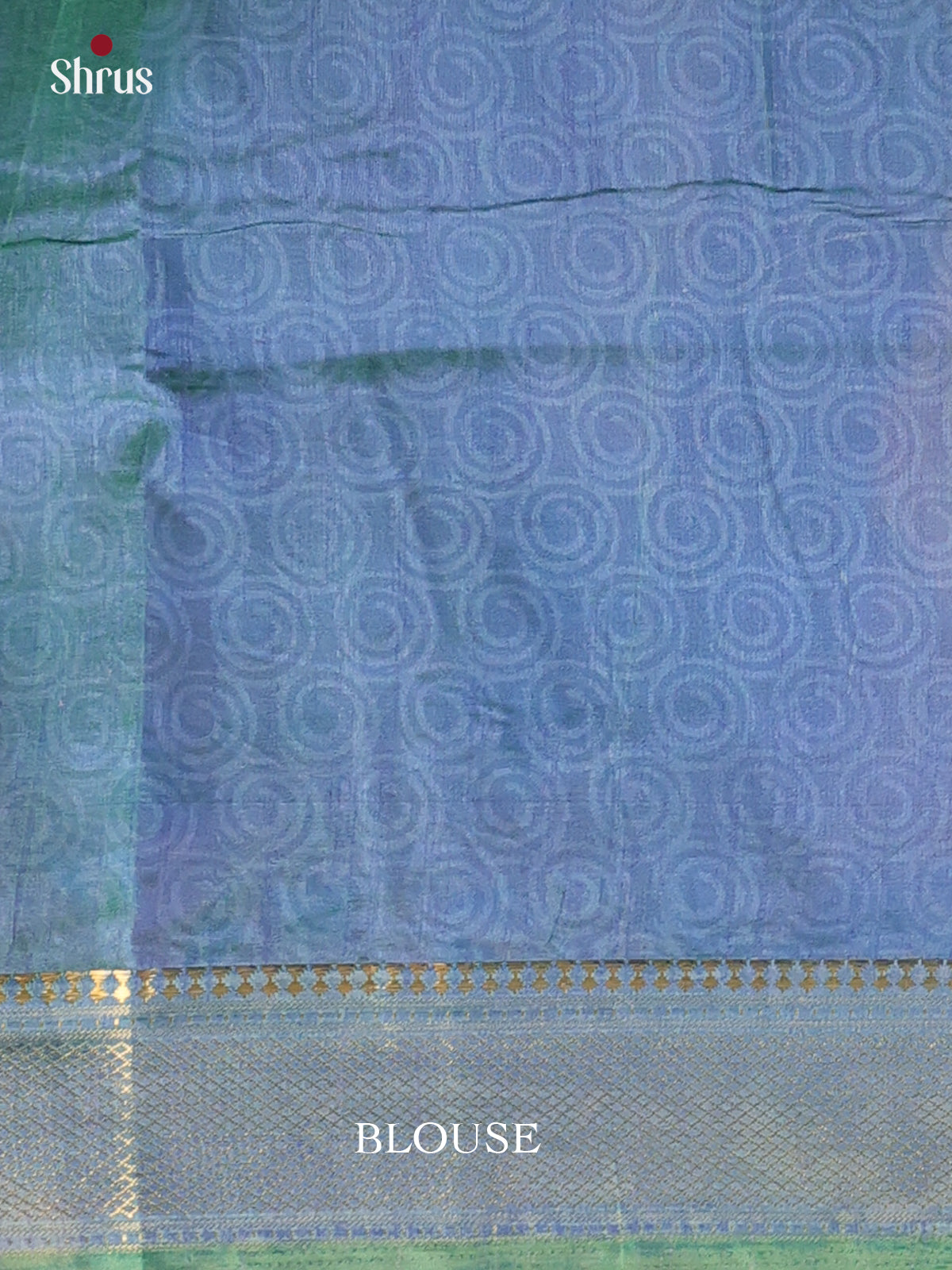Green & Blue - Semi Patola Saree - Shop on Shrus.com