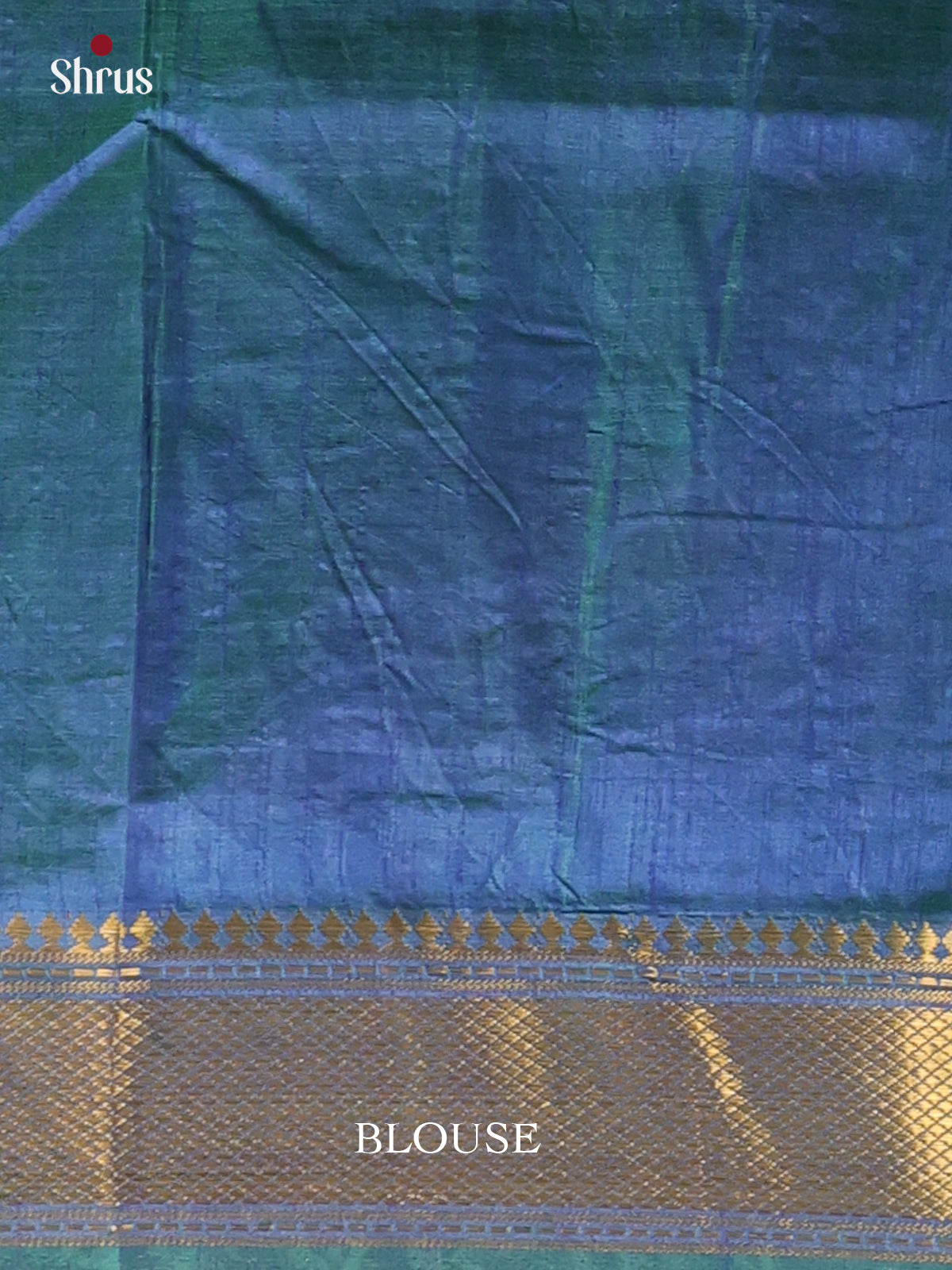 Green & Blue - Semi Patola Saree - Shop on Shrus.com
