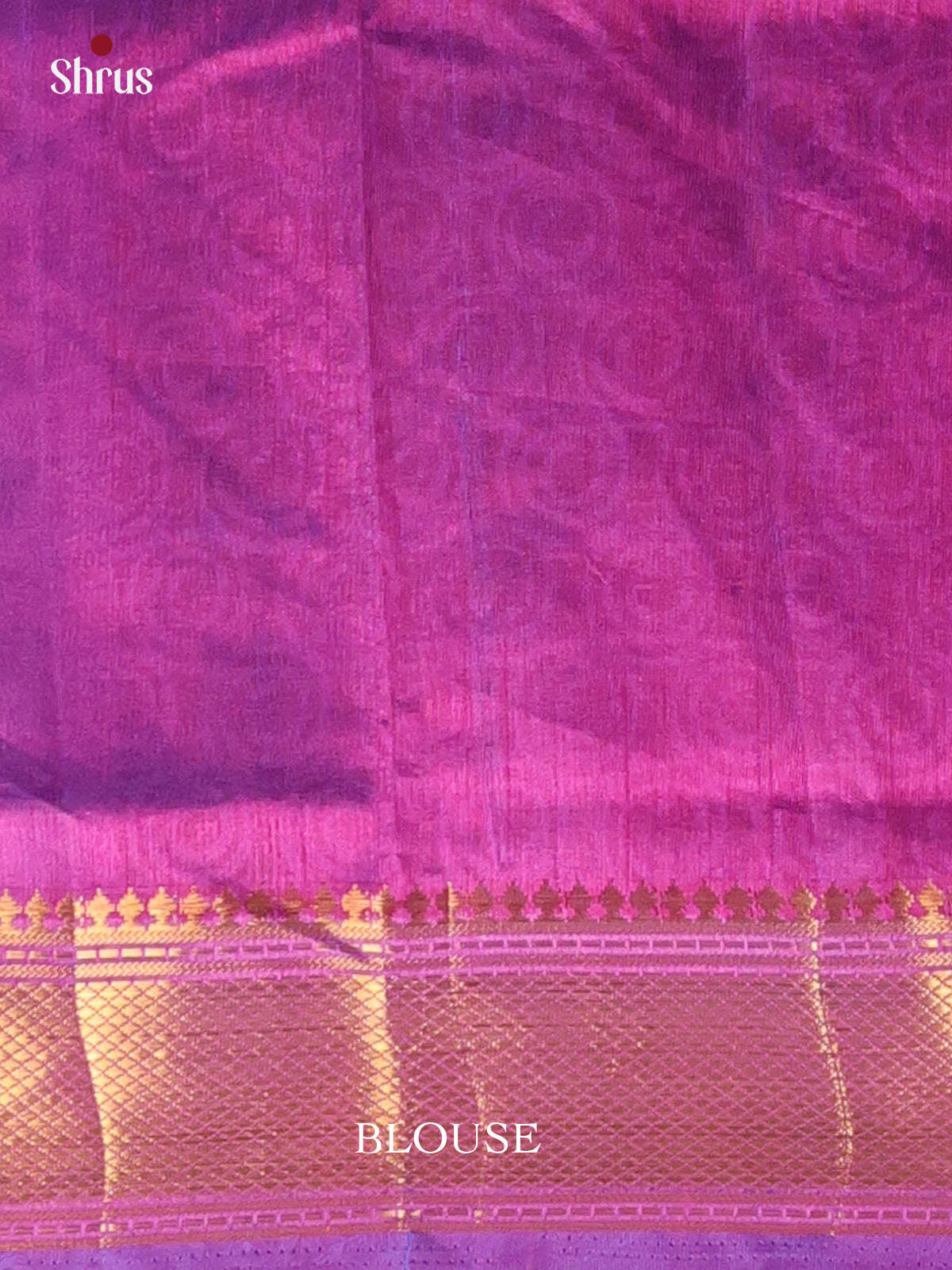 Blue & Purple - Semi Patola Saree - Shop on Shrus.com