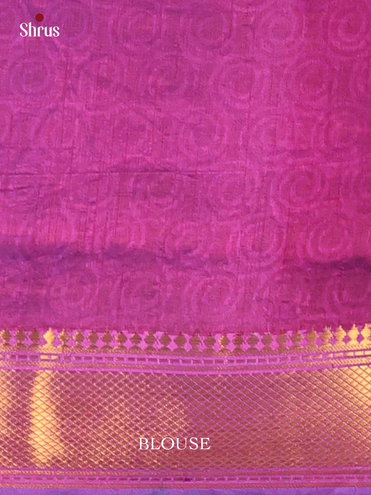 Blue & Purple- Semi Patola Saree - Shop on Shrus.com