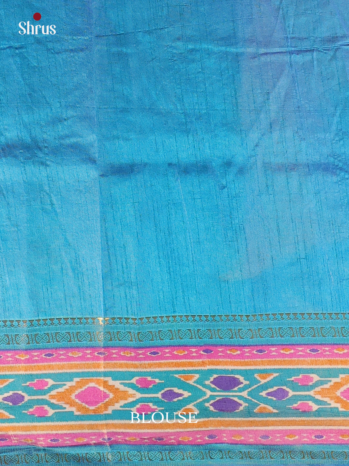 Blue - Semi Patola Saree - Shop on Shrus.com