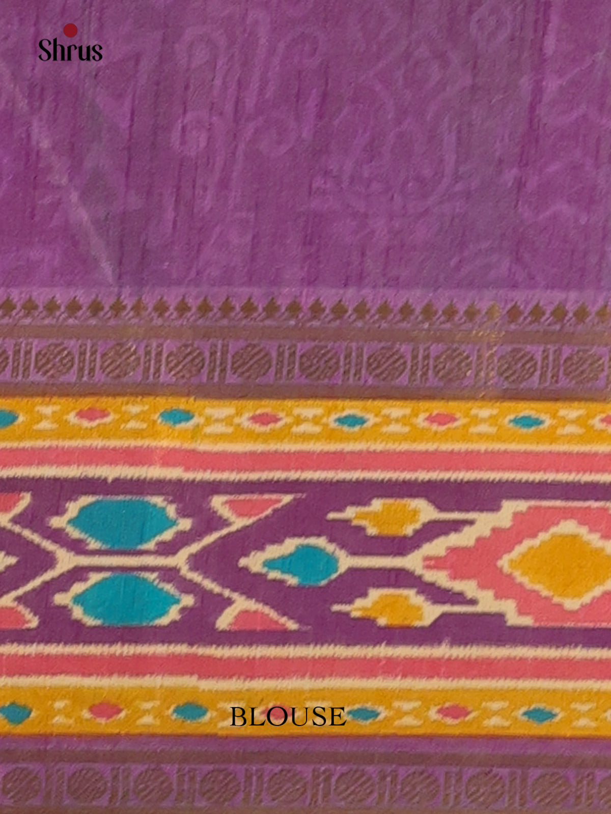 Green & Purple- Semi Patola Saree - Shop on Shrus.com