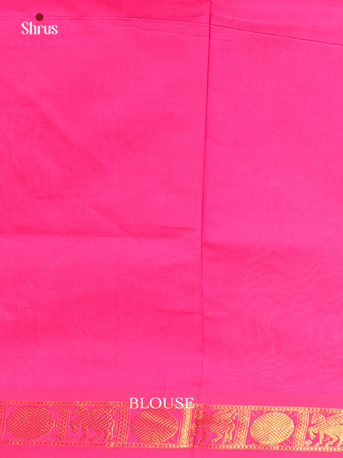 Green & Pink - Silkcotton-halfpure Saree - Shop on Shrus.com